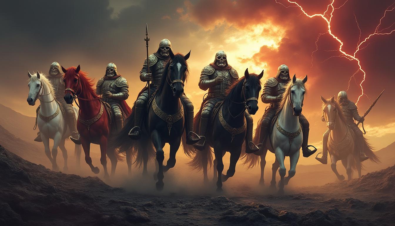 découvrez la chronique #11 et partez à la rencontre des quatre cavaliers de l'apocalypse, symboles puissants annonçant des changements majeurs. plongez dans cette exploration captivante et pleine de mystère.