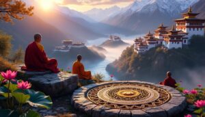 découvrez le samsara à travers la philosophie bouddhiste tibétaine, une exploration profonde du cycle de la vie, de la mort et de la renaissance.