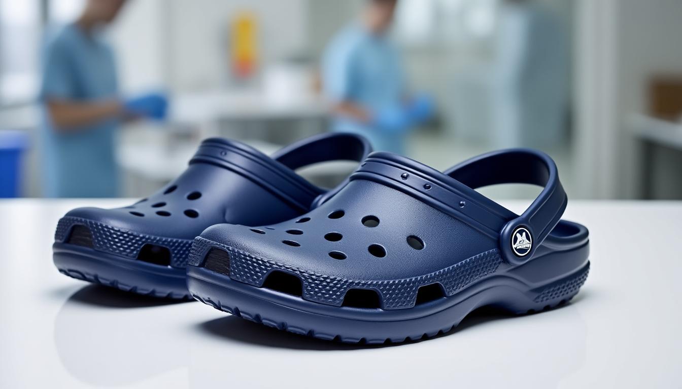 découvrez le sabot médical crocs crocband en bleu marine, alliant confort exceptionnel et style moderne, spécialement conçu pour les professionnels de santé exigeants.