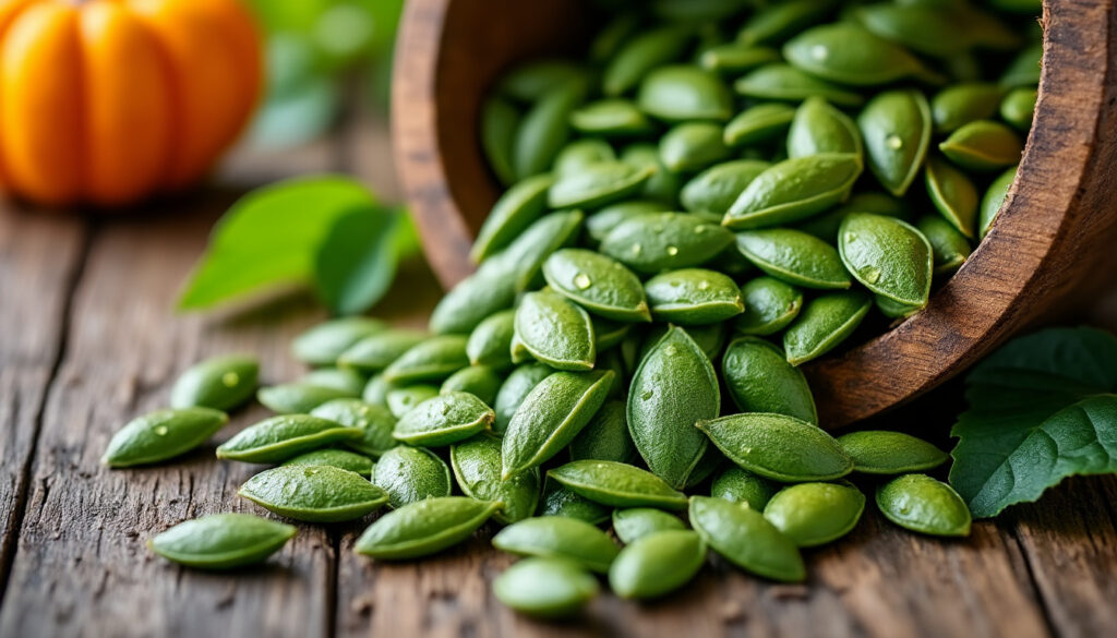 découvrez les graines de courge, un trésor naturel riche en bienfaits pour la santé. apprenez comment ces petites graines peuvent renforcer votre immunité, améliorer votre digestion et favoriser votre bien-être au quotidien.